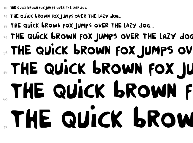 Crappity Crap Crap font waterfall