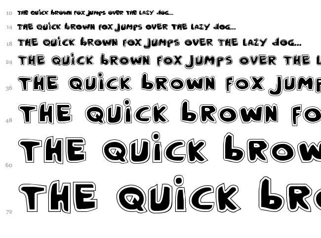 Crappity Crap Crap font waterfall