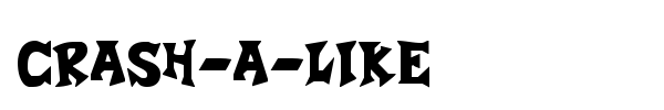 Crash-a-Like font