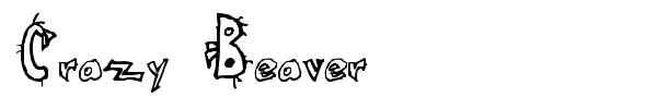 Crazy Beaver font