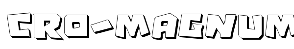 Cro-Magnum font