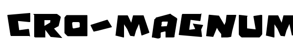 Cro-Magnum font preview
