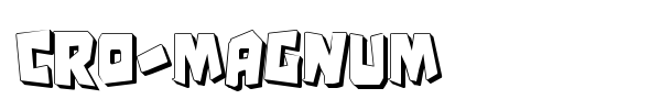 Cro-Magnum font preview