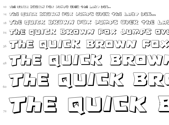 Cro-Magnum font waterfall