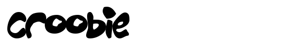 Croobie font