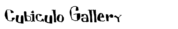 Cubiculo Gallery font
