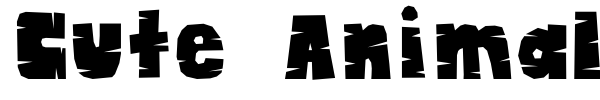 Cute Animal font