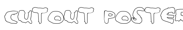 Cutout Poster font