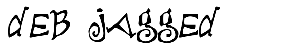 Deb Jagged font