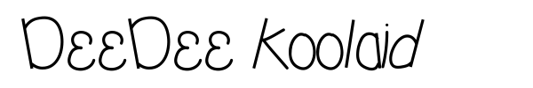 DeeDee Koolaid font