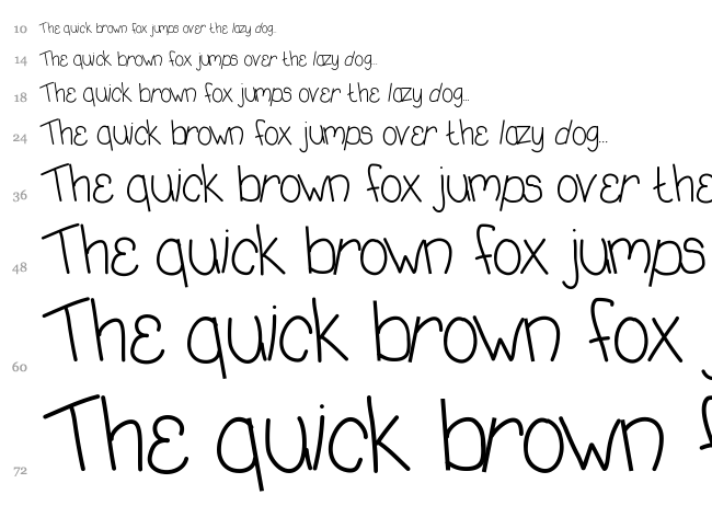 DeeDee Koolaid font waterfall
