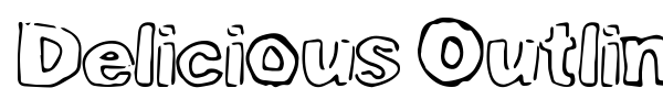 Delicious Outline font