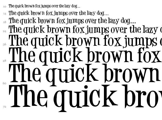 Desigers font waterfall