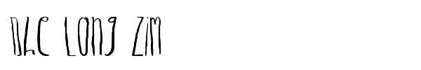 Dhe Long Zim font