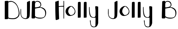 DJB Holly Jolly B'Golly font