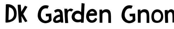 DK Garden Gnome font