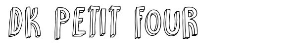 DK Petit Four font