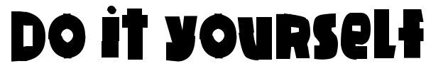 Do it yourself font