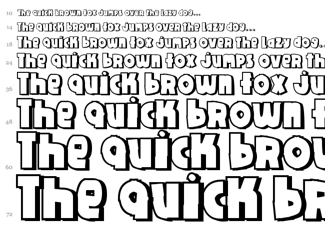 Do it yourself font waterfall