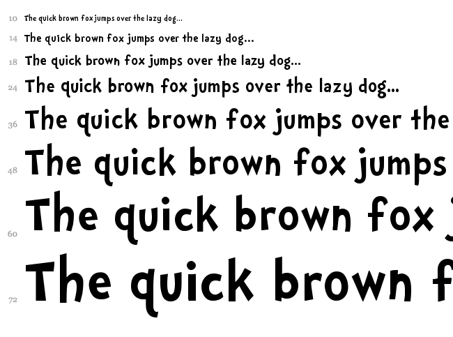 Doctor Soos font waterfall