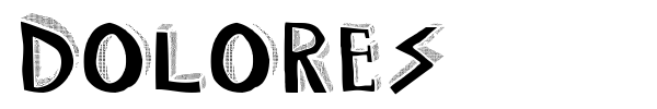 Dolores font