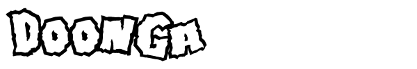 Doonga font
