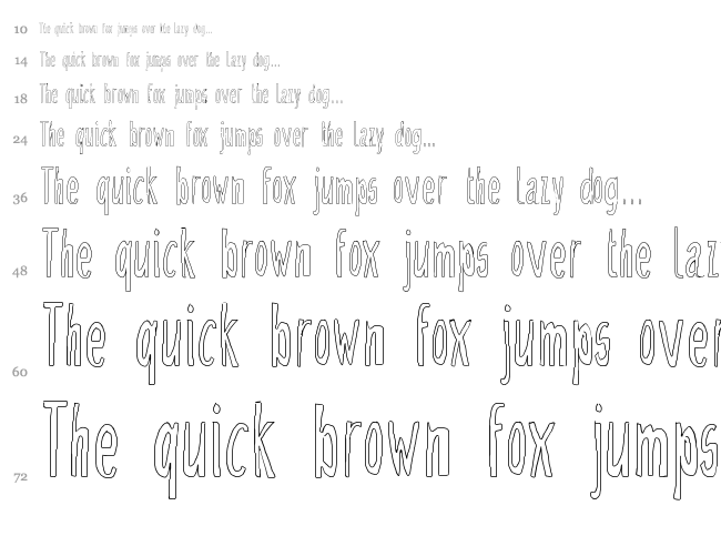 Doozy font waterfall