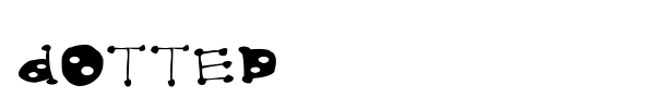 Dotted font