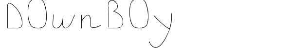 DownBoy font