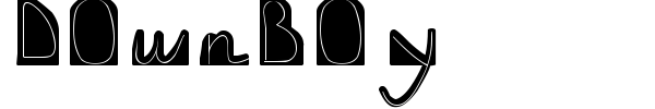 DownBoy font preview