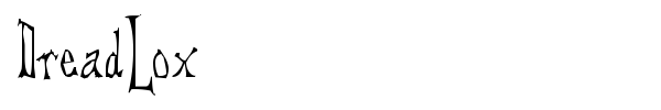 DreadLox font