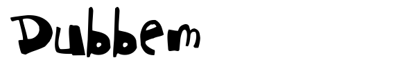 Dubbem font preview