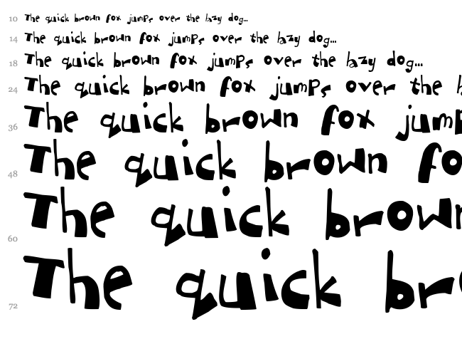 Dubbem font waterfall