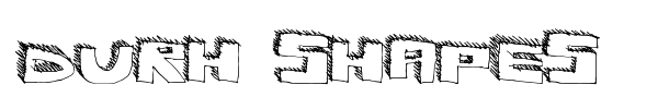 Durh Shapes font