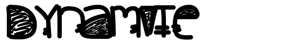 Dynamite font preview