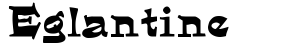Eglantine font
