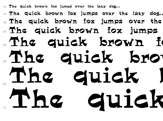 Eglantine font waterfall