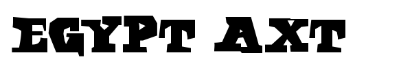 Egypt Axt font
