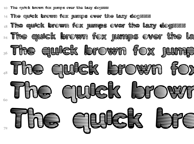 Eighties Shades font waterfall