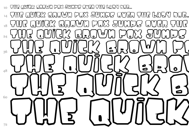 Ejaculator font waterfall
