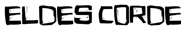 Eldes Cordel font