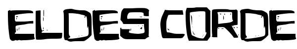 Eldes Cordel 1 font