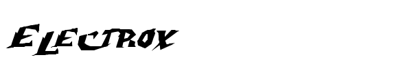 Electrox font