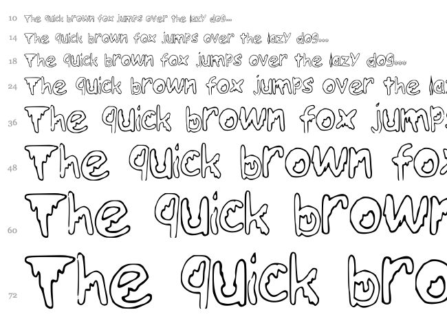 EmoO font waterfall
