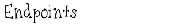 Endpoints font preview