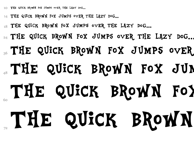 Equestria font waterfall