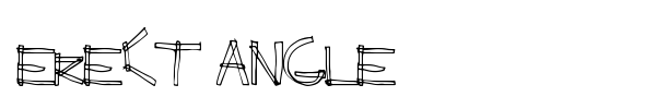 Erect Angle font