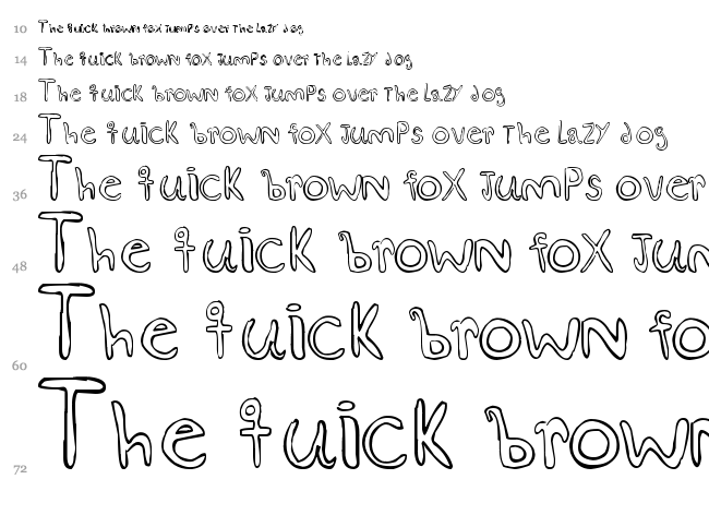 Esquiso font waterfall