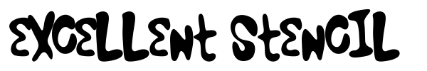 Excellent Stencil font