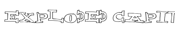 Exploded Capital font